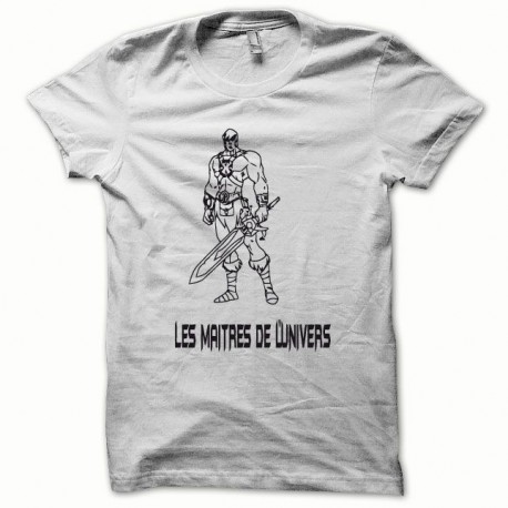 Shirt Les maitres de l'univers noir/blanc pour homme et femme