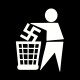 Shirt anti nazisme noir pour homme et femme