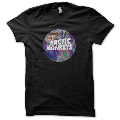 Shirt Arctic Monkey psychedelic noir pour homme et femme