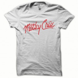 Shirt Mötley Crüe rouge/blanc pour homme et femme
