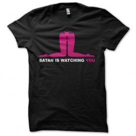 Shirt Satan is gay noir pour homme et femme