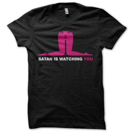 Shirt Satan is gay noir pour homme et femme