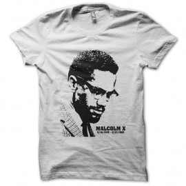 Shirt malcolm x blanc pour homme et femme