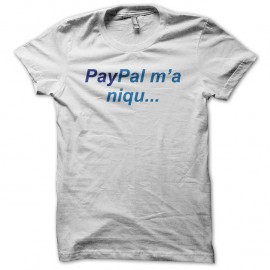 Shirt anti paypal blanc pour homme et femme