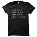 Shirt putain de hobbits noir pour homme et femme