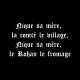 Shirt putain de hobbits noir pour homme et femme