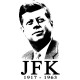 Shirt JFK hommage blanc pour homme et femme