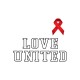 Shirt Love United Sidaction 2002 blanc pour homme et femme