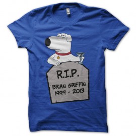 Shirt Brian Griffin RIP 1999-2013 bleu pour homme et femme