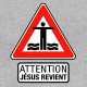 Shirt Jésus Reviens gris pour homme et femme