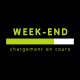 Shirt marrant Week-end uploading noir pour homme et femme