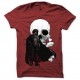 Shirt Albator tete de mort ROUGE pour homme et femme