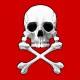 Shirt Albator Captain Harlock Skull Rouge pour homme et femme
