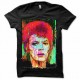 Shirt David Bowie version artistique noir pour homme et femme