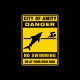 Shirt Amity baignade interdite panneau danger noir pour homme et femme