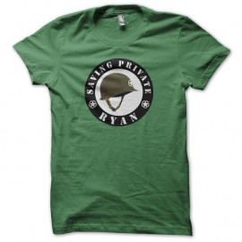 Shirt Il faut sauver le soldat Ryan vert pour homme et femme