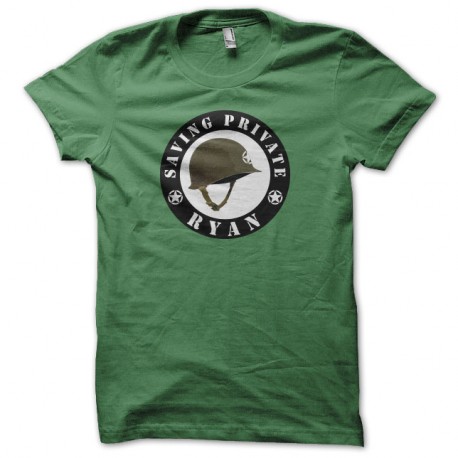 Shirt Il faut sauver le soldat Ryan vert pour homme et femme