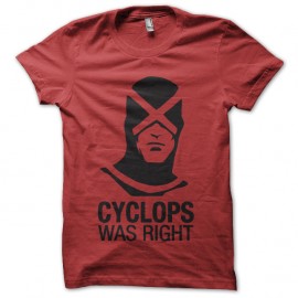 Shirt cyclops was right rouge pour homme et femme