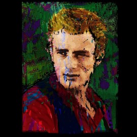 Shirt James Dean Giant noir pour homme et femme