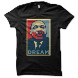 Shirt Martin Luther King dream noir pour homme et femme