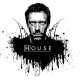 Shirt Dr House taches d'encre blanc pour homme et femme