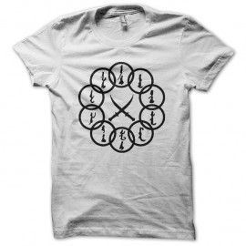 Shirt iron man les 10 bagues blanc pour homme et femme