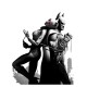 Shirt batman & cat woman arkham city blanc pour homme et femme