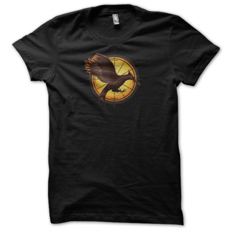 Shirt Hunger Games 2 l'embrasement noir pour homme et femme