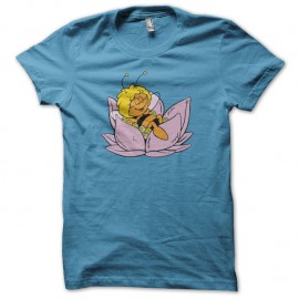 Shirt Maya l'abeille turquoise pour homme et femme