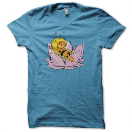 Shirt Maya l'abeille turquoise pour homme et femme
