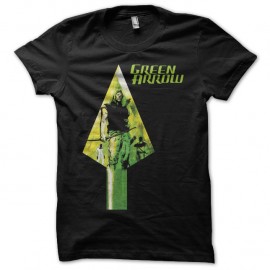 Shirt Green Arrow noir pour homme et femme