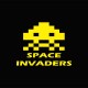 Shirt Space Invaders jaune/noir pour homme et femme