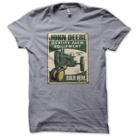 Shirt john deere gris pour homme et femme
