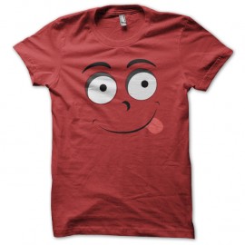 Shirt Smiley gourmand rouge pour homme et femme