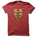 Shirt Iron Man masque dégoulinant rouge pour homme et femme
