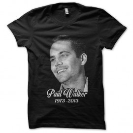 Shirt Paul Walker 1973-2013 noir pour homme et femme