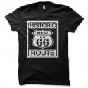 Shirt route 66 noir pour homme et femme