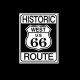 Shirt route 66 noir pour homme et femme