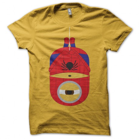 Shirt minion parodie spiderman jaune pour homme et femme