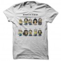 Shirt Minions of Anarchy blanc pour homme et femme