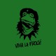 Shirt Kermit parodie Che Guevara Viva la Frog vert pour homme et femme