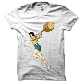 Shirt Laura de Nicky Larson blanc pour homme et femme