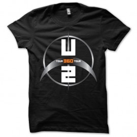 Shirt U2 360 Noir pour homme et femme