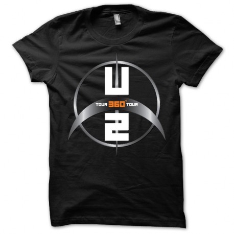 Shirt U2 360 Noir pour homme et femme