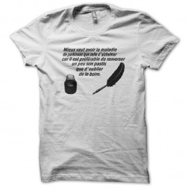 Shirt parkinson blanc pour homme et femme