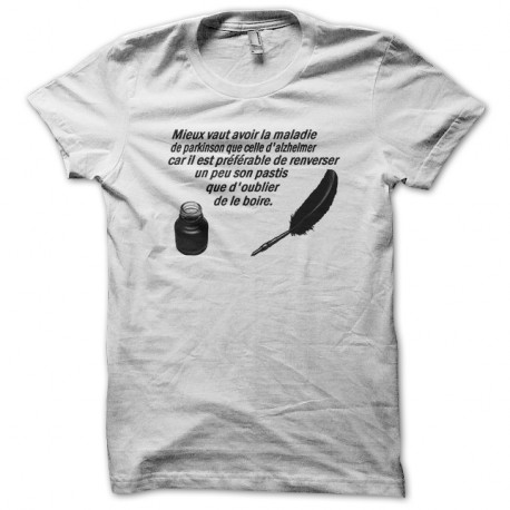 Shirt parkinson blanc pour homme et femme