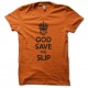 Shirt God save the slip orange pour homme et femme