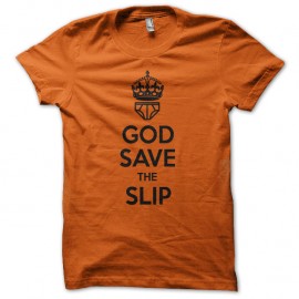 Shirt God save the slip orange pour homme et femme