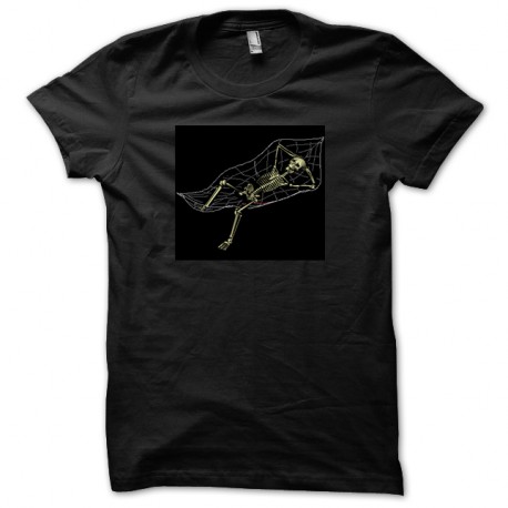 Shirt squelette hamac noir pour homme et femme