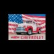 Shirt chevrolet retro noir pour homme et femme